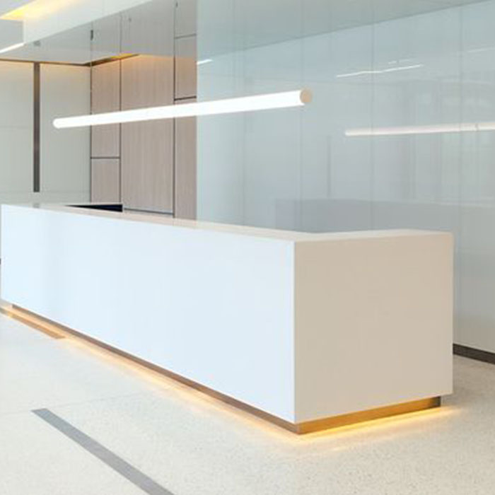 Solid surface surfaces installed at Peace Towers, Lagos