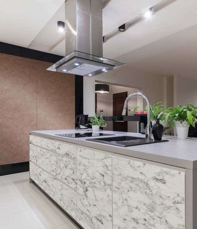 DM MARBLE White installed