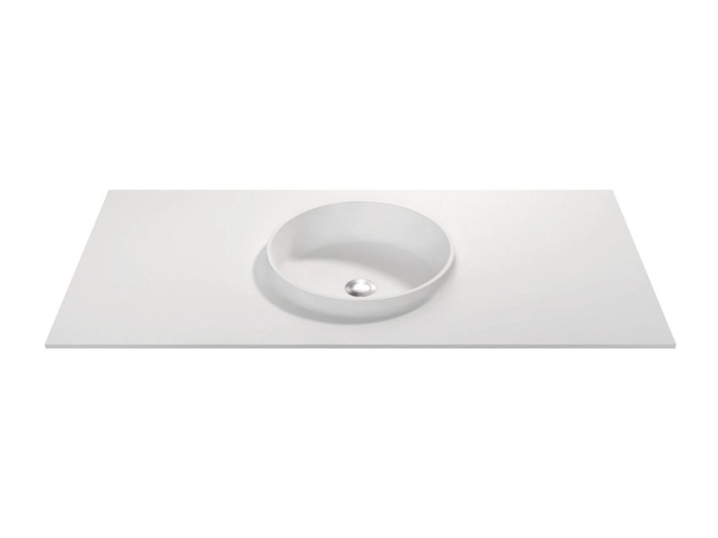 Integrated basin top, model GDRLX001, view 1