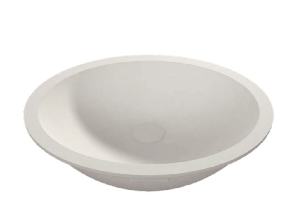 Oval undermount basin, model RLA100, view 1