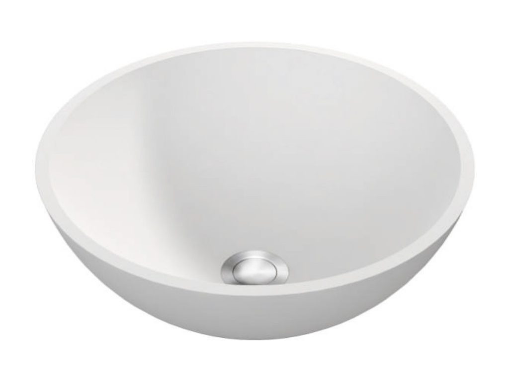 Round undermount basin, model RLA309, view 1