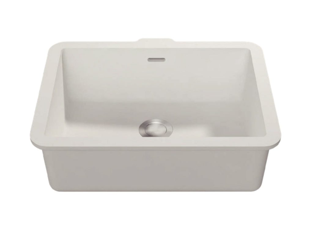 Rectangular undermount basin, model RLB137A, view 1