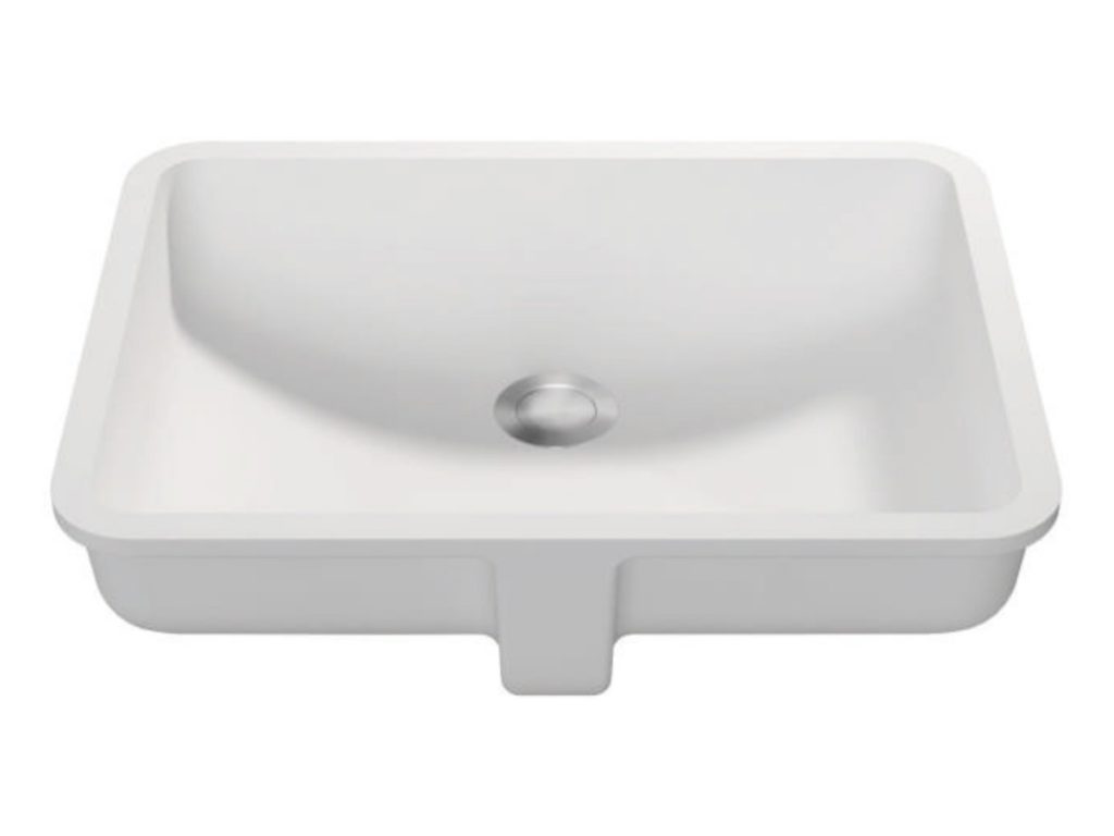 Rectangular undermount basin, model RLB379A, view 1