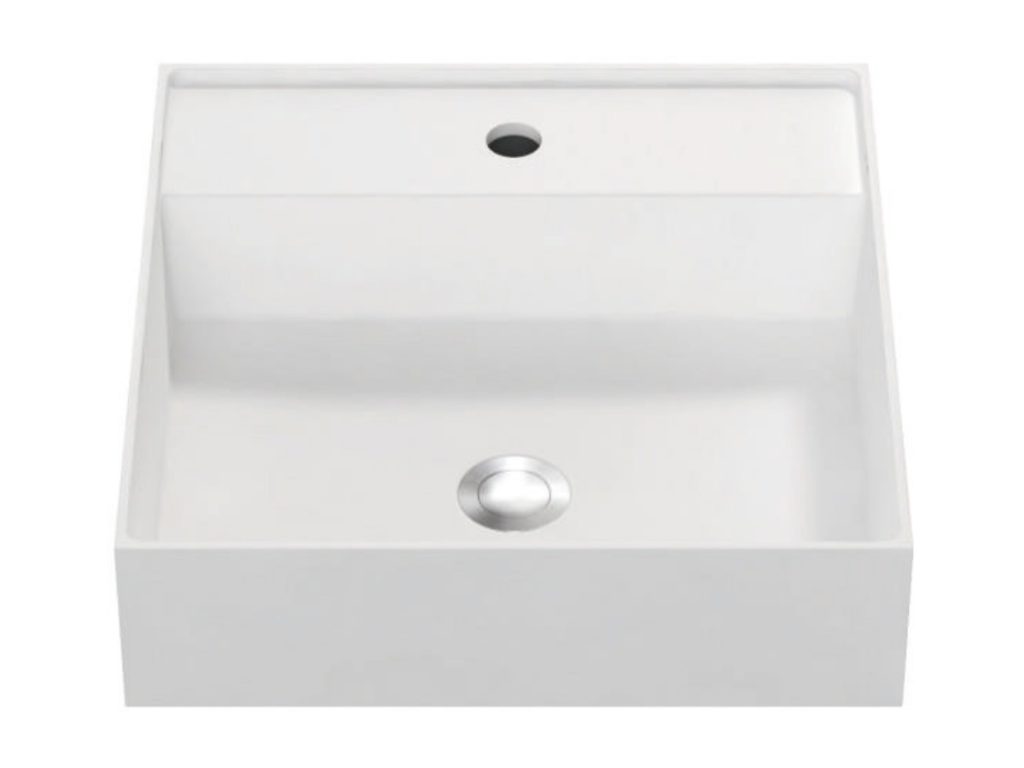 Square vessel basin, model RLC178, view 1