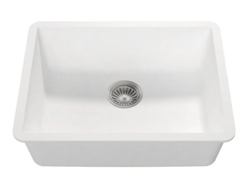 Single bowl kitchen sink, model RLD123, view 1
