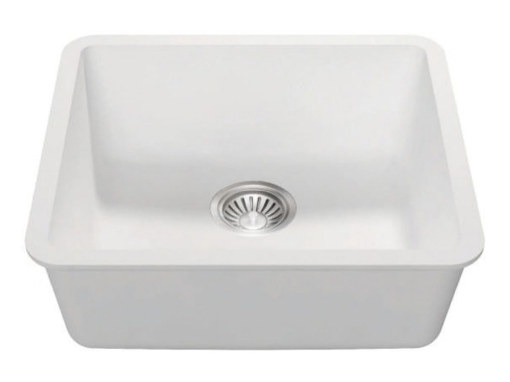 Single bowl kitchen sink, model RLD216, view 1