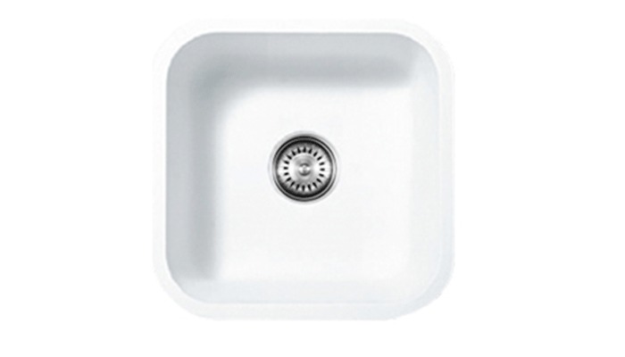 Single kitchen sink, model A1181, view 1