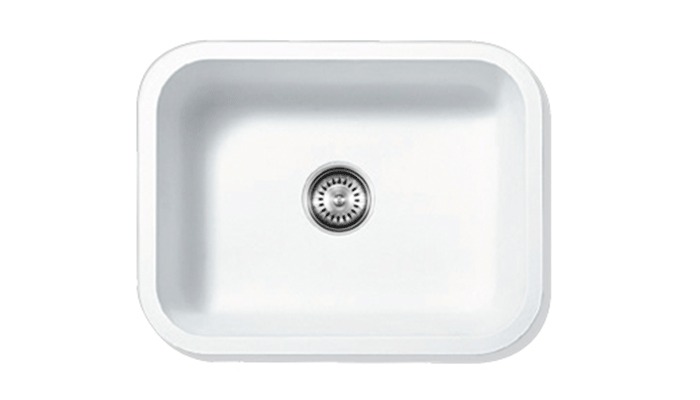 Single kitchen sink, model A1231, view 1
