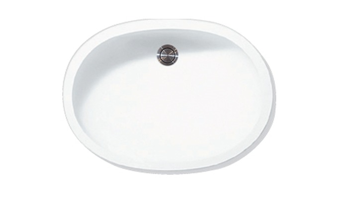 Oval basin, model A3211, view 1