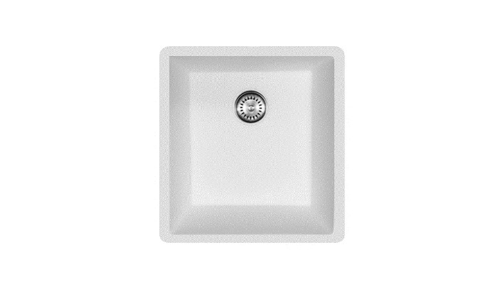 Single kitchen sink, model B1177, view 1