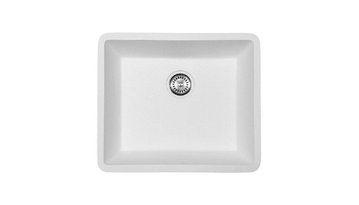 Single kitchen sink, model B1212, view 1