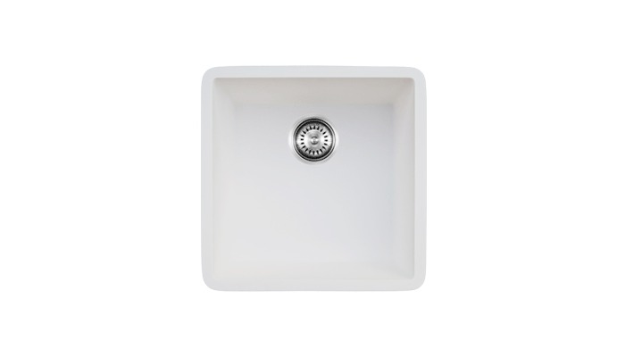 Single kitchen sink, model B3180, view 1