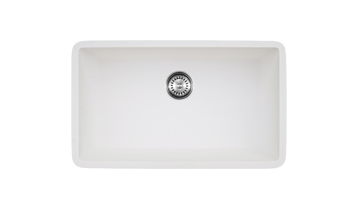 Single kitchen sink, model B3290, view 1